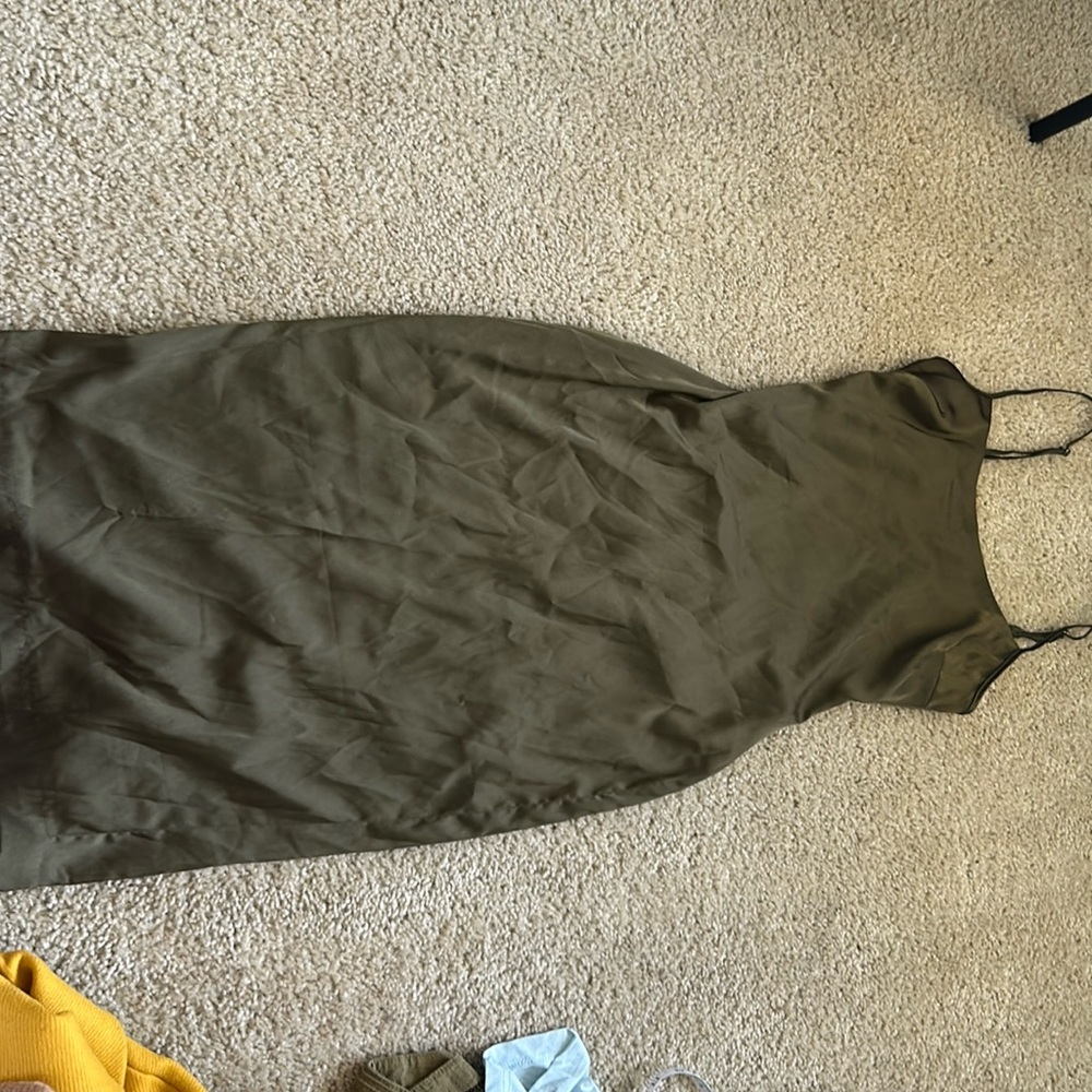 House of CB olive midi dress